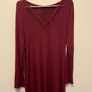 Long sleeve flowy dress